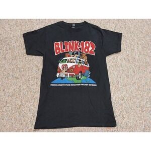 Blink 182 Shirt Men Small Black Crappy Punk Rock Concert Tour Band Bunny Graphic